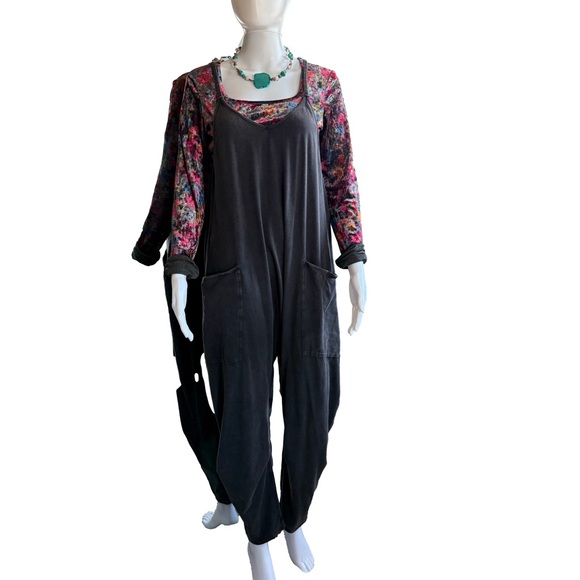 Free People hot shot onesie Charcoal Size XS - Picture 3 of 6